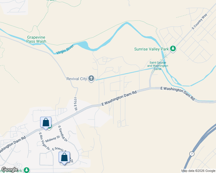 map of restaurants, bars, coffee shops, grocery stores, and more near 965 South 1900 East in Washington