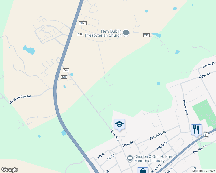 map of restaurants, bars, coffee shops, grocery stores, and more near 5943 Collier Street in Dublin