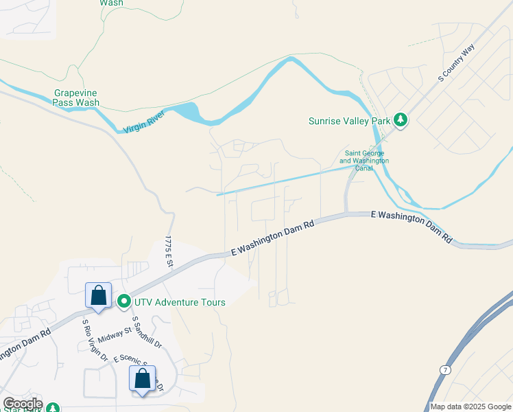 map of restaurants, bars, coffee shops, grocery stores, and more near 2042 East Sand River Lane in Washington