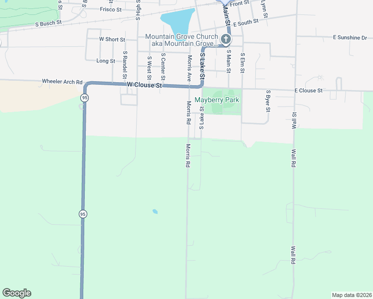 map of restaurants, bars, coffee shops, grocery stores, and more near 1901-1977 County Road 431 in Mountain Grove