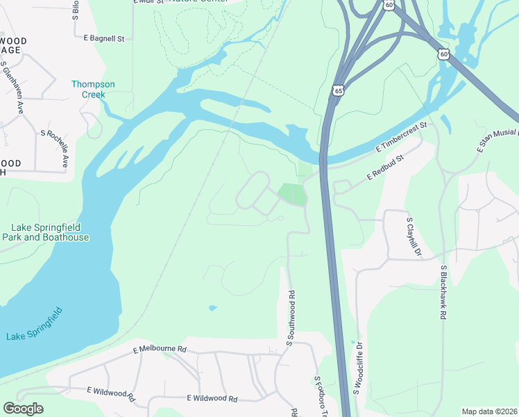 map of restaurants, bars, coffee shops, grocery stores, and more near 2842 East Kemmling Lane in Springfield