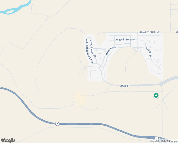map of restaurants, bars, coffee shops, grocery stores, and more near 3366 South 5500 West in Hurricane