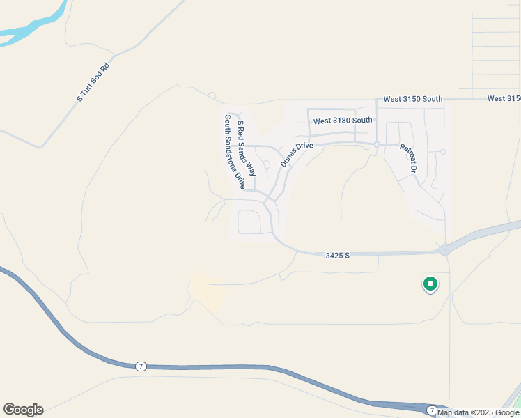 map of restaurants, bars, coffee shops, grocery stores, and more near 3359 South 5450 West in Hurricane