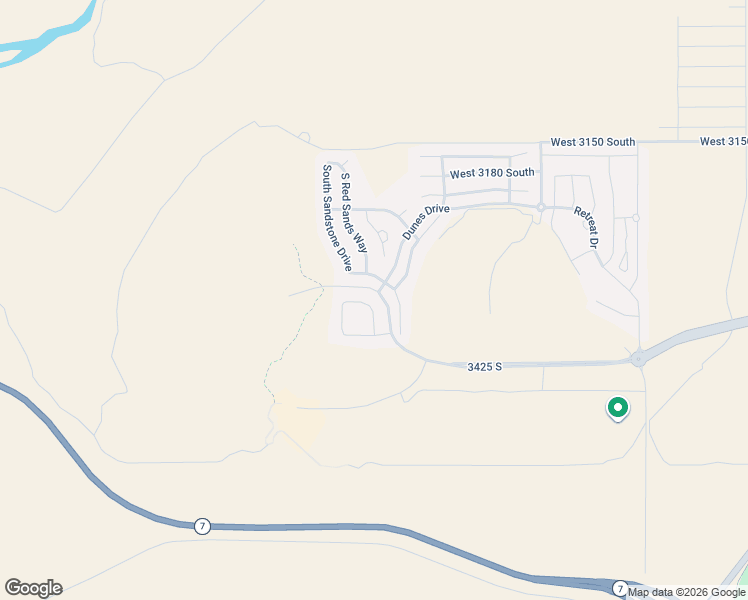 map of restaurants, bars, coffee shops, grocery stores, and more near 3359 South 5450 West in Hurricane