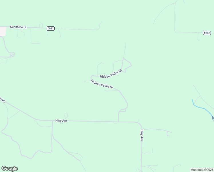map of restaurants, bars, coffee shops, grocery stores, and more near Hidden Valley Drive in Texas County