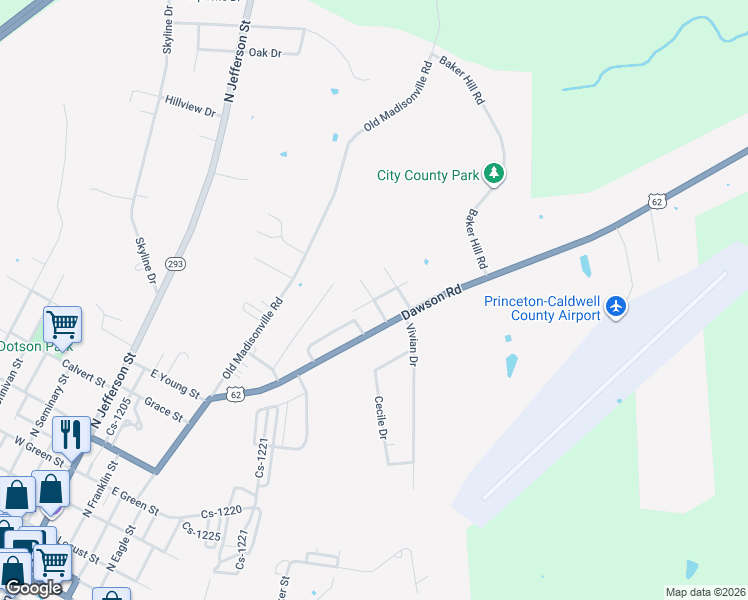 map of restaurants, bars, coffee shops, grocery stores, and more near 400 Linwood Street in Princeton