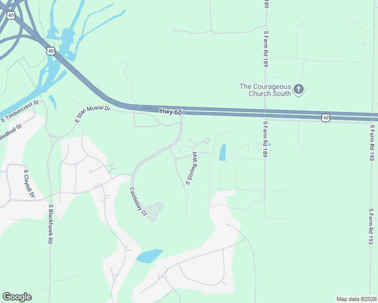 map of restaurants, bars, coffee shops, grocery stores, and more near 3901 East Villa Way in Springfield