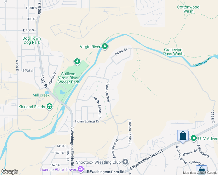 map of restaurants, bars, coffee shops, grocery stores, and more near 865 Seminole Way in Washington