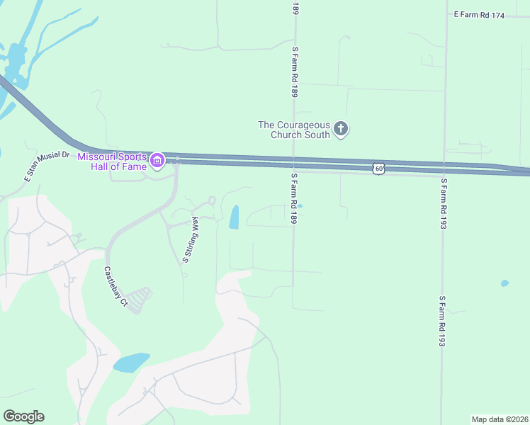 map of restaurants, bars, coffee shops, grocery stores, and more near 5096 South Farm Road 189 in Rogersville