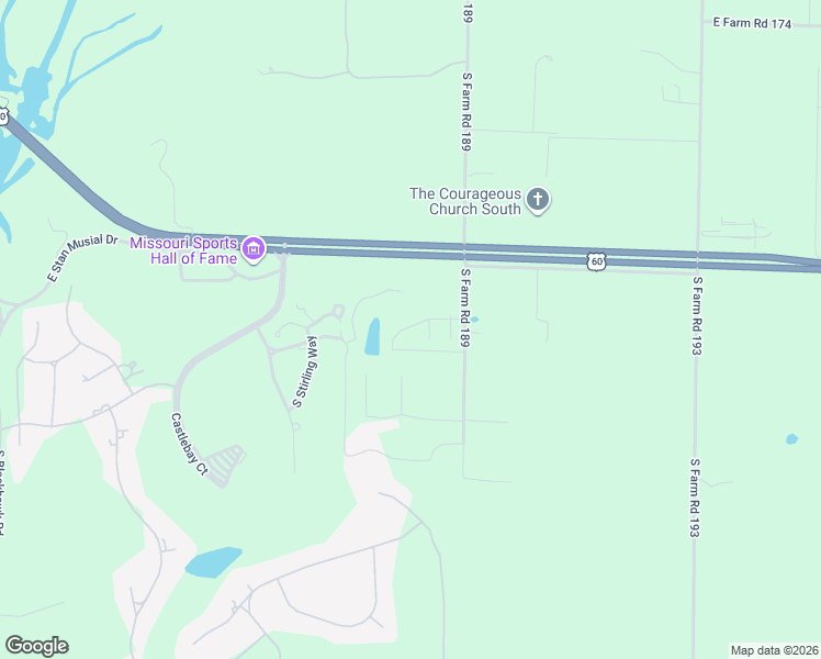 map of restaurants, bars, coffee shops, grocery stores, and more near 3994 East Villa Way in Springfield