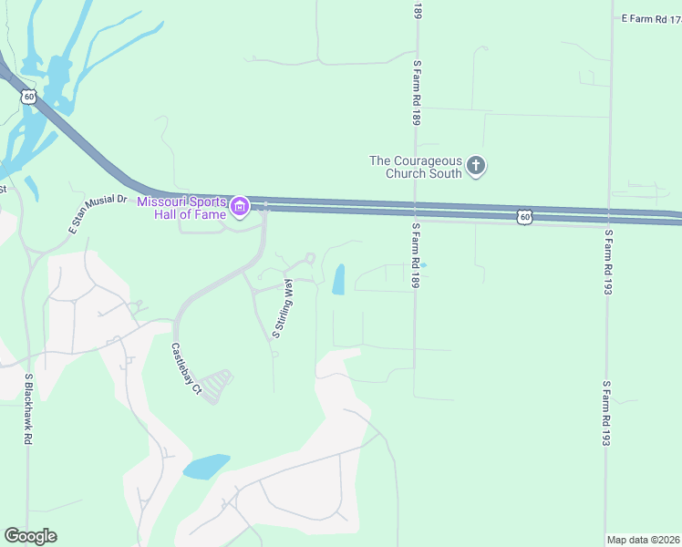 map of restaurants, bars, coffee shops, grocery stores, and more near 3992 East Villa Way in Springfield