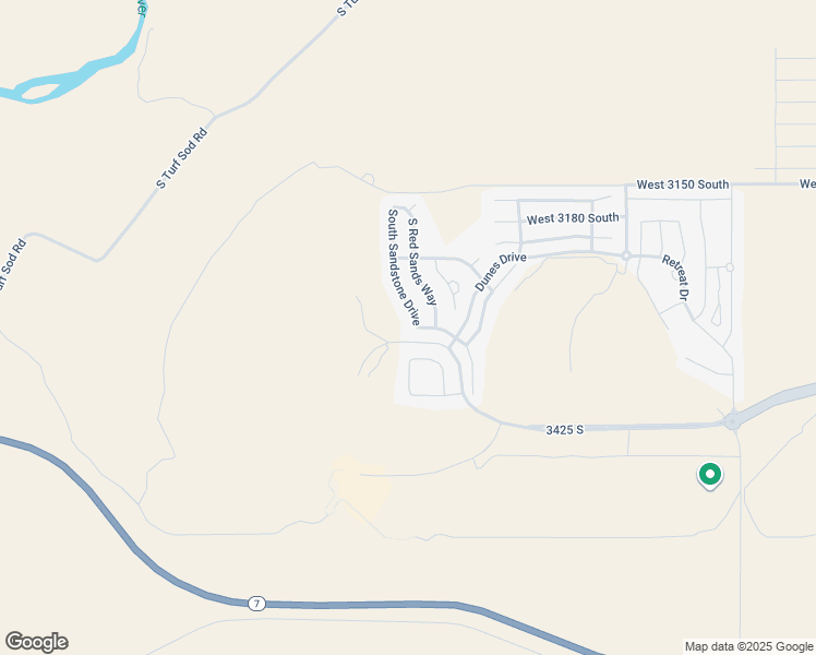 map of restaurants, bars, coffee shops, grocery stores, and more near 3302 South Sandstone Drive in Hurricane