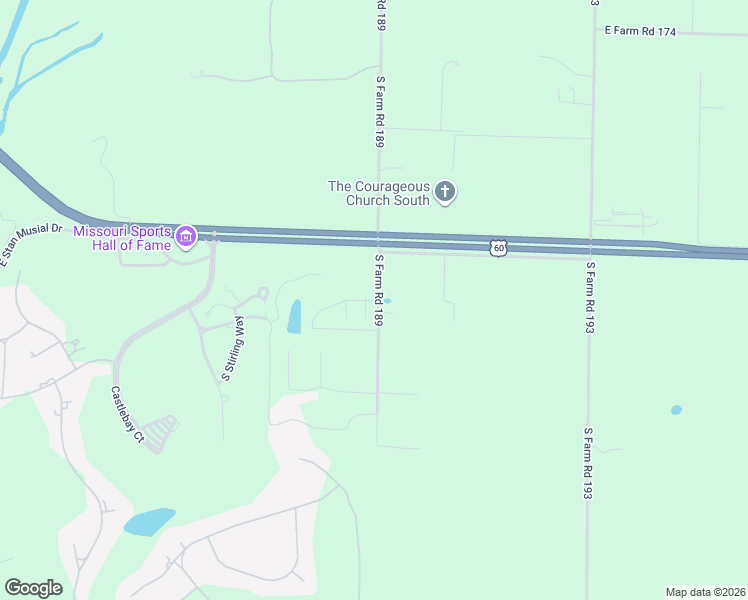 map of restaurants, bars, coffee shops, grocery stores, and more near 5152 County Road 189 in Rogersville