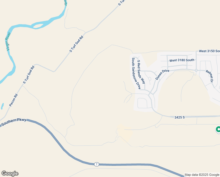 map of restaurants, bars, coffee shops, grocery stores, and more near 3253 Cottontail Way in Hurricane