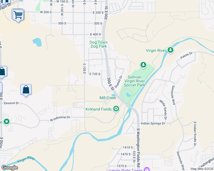 map of restaurants, bars, coffee shops, grocery stores, and more near 826 Wolf Creek Road in Washington
