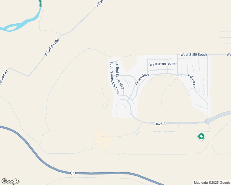 map of restaurants, bars, coffee shops, grocery stores, and more near 3302 South Sandstone Drive in Hurricane