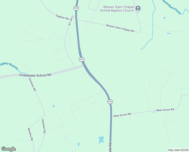 map of restaurants, bars, coffee shops, grocery stores, and more near 2960 Chalybeate Road in Smiths Grove
