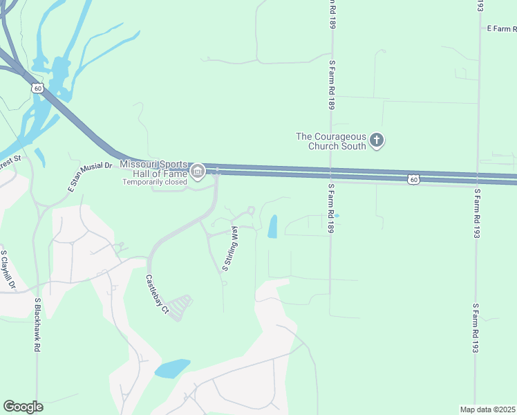 map of restaurants, bars, coffee shops, grocery stores, and more near 3994 East Villa Way in Springfield