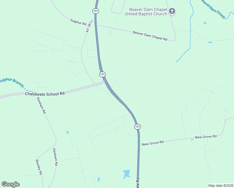 map of restaurants, bars, coffee shops, grocery stores, and more near 2960 Chalybeate Road in Smiths Grove