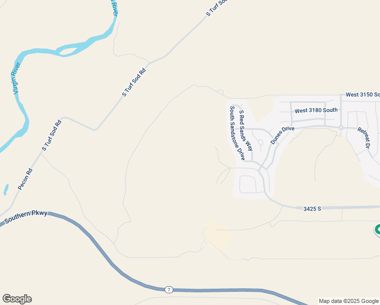 map of restaurants, bars, coffee shops, grocery stores, and more near 3253 Cottontail Way in Hurricane