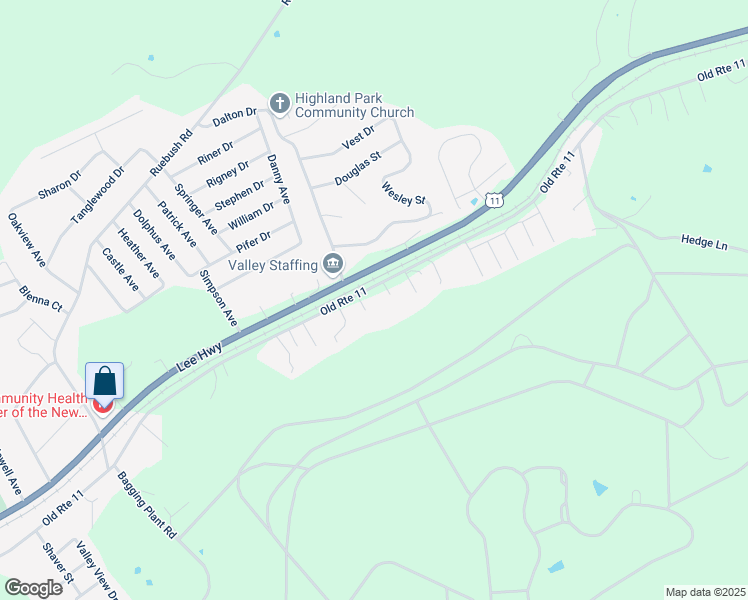 map of restaurants, bars, coffee shops, grocery stores, and more near 5868 Old Route 11 in Dublin