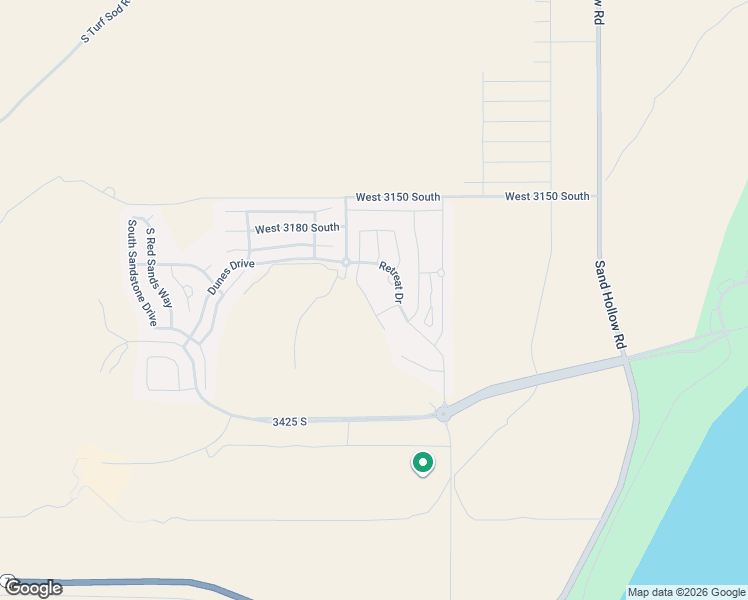 map of restaurants, bars, coffee shops, grocery stores, and more near 3233 South Yansa Trail in Hurricane