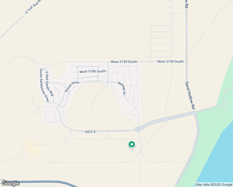 map of restaurants, bars, coffee shops, grocery stores, and more near 3233 South Yansa Trail in Hurricane