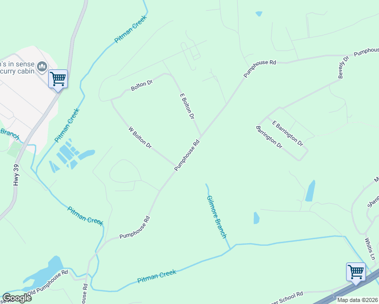 map of restaurants, bars, coffee shops, grocery stores, and more near Pumphouse Rd in Somerset