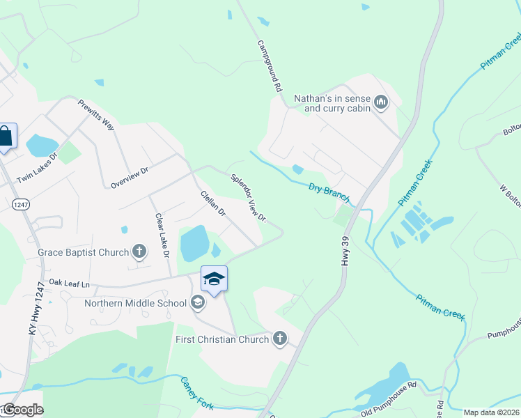 map of restaurants, bars, coffee shops, grocery stores, and more near Splendor View Drive in Somerset