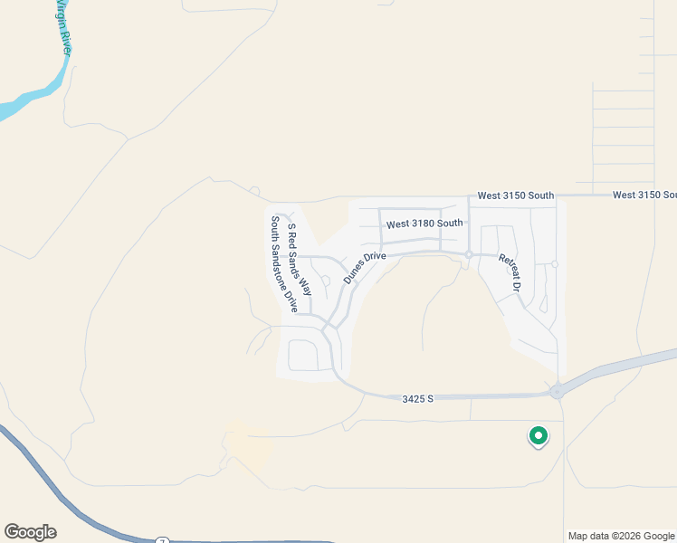 map of restaurants, bars, coffee shops, grocery stores, and more near 5409 West Copper Cliffs Way in Hurricane