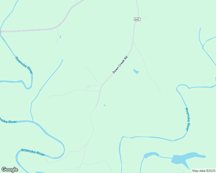 map of restaurants, bars, coffee shops, grocery stores, and more near 1000 Down Creek Road in Brookneal