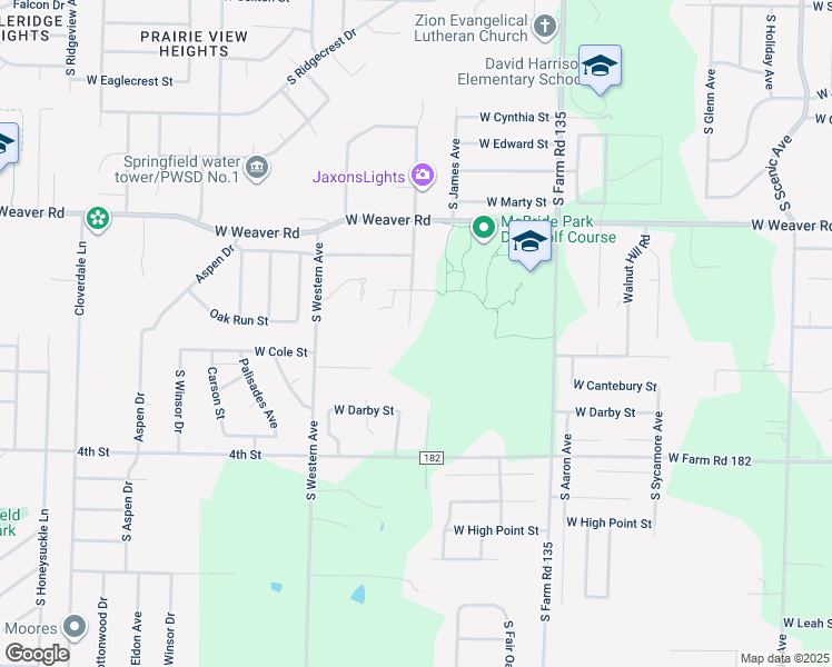 map of restaurants, bars, coffee shops, grocery stores, and more near 5160 South Tujunga Drive in Greene County