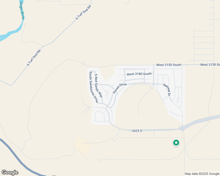 map of restaurants, bars, coffee shops, grocery stores, and more near 5417 West Copper Cliffs Way in Hurricane