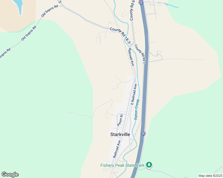 map of restaurants, bars, coffee shops, grocery stores, and more near North Avenue in Las Animas County