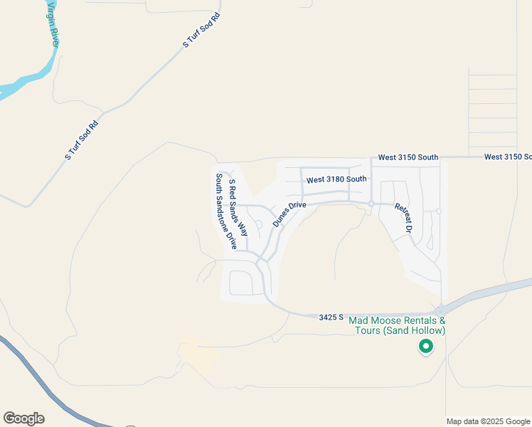 map of restaurants, bars, coffee shops, grocery stores, and more near 5417 West Copper Cliffs Way in Hurricane