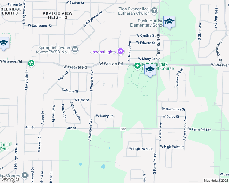 map of restaurants, bars, coffee shops, grocery stores, and more near 5160 South Tujunga Drive in Greene County