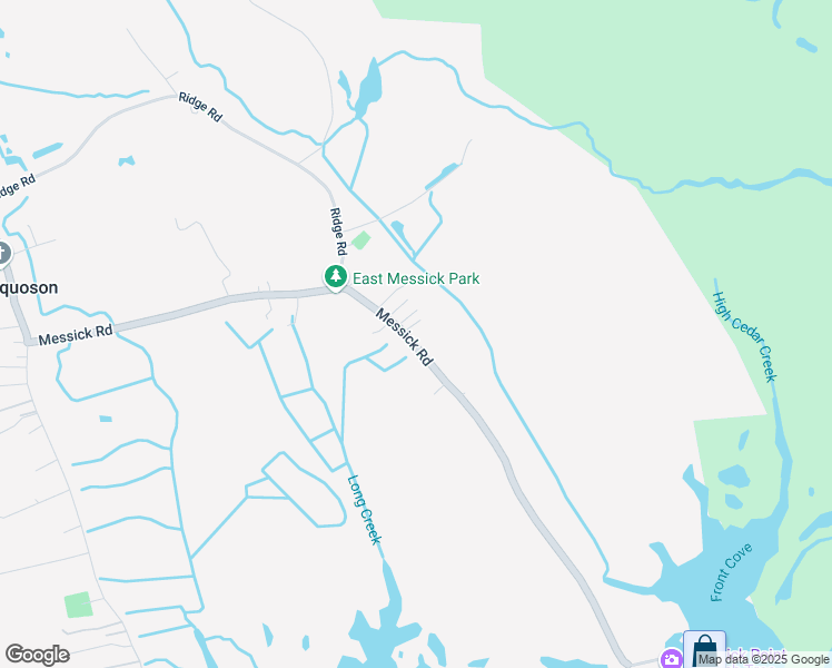 map of restaurants, bars, coffee shops, grocery stores, and more near 185 Messick Road in Poquoson
