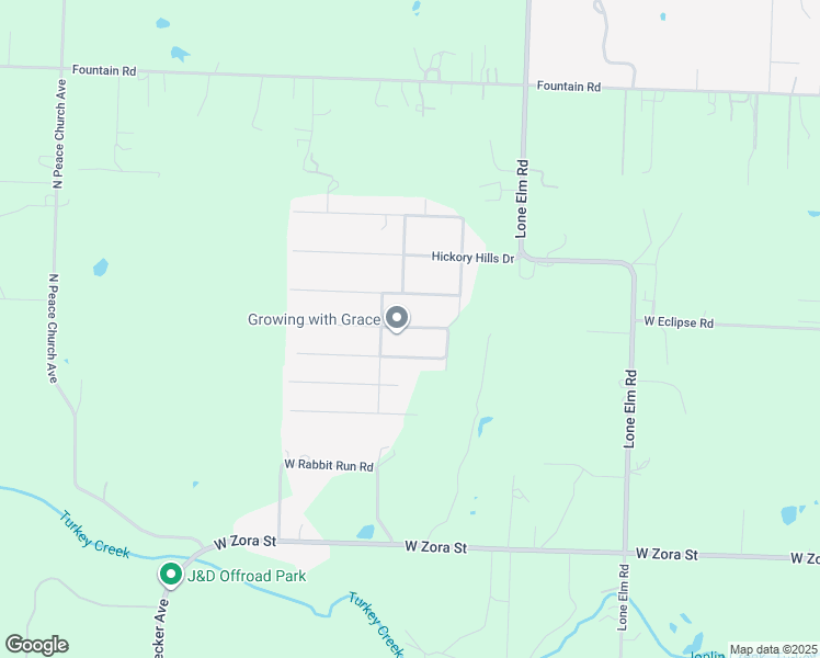 map of restaurants, bars, coffee shops, grocery stores, and more near 1727 West Marigold Drive in Joplin