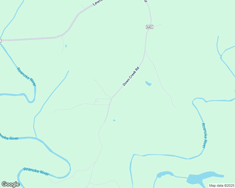 map of restaurants, bars, coffee shops, grocery stores, and more near 1000 Down Creek Road in Brookneal