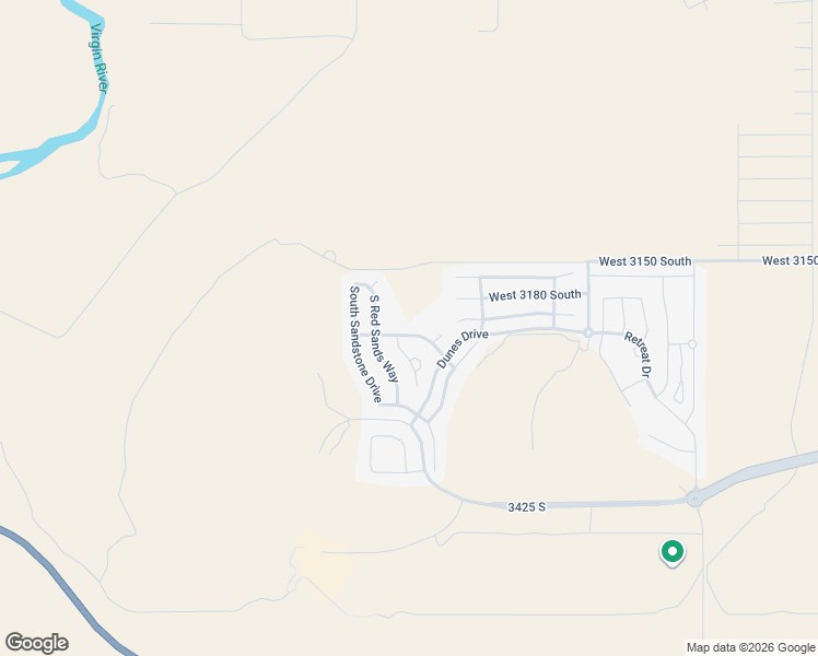 map of restaurants, bars, coffee shops, grocery stores, and more near 5446 West Copper Cliffs Way in Hurricane