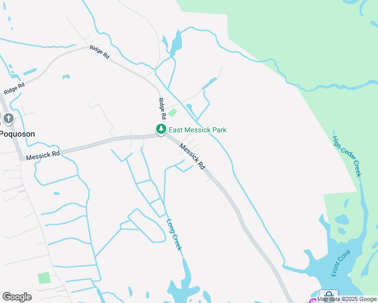 map of restaurants, bars, coffee shops, grocery stores, and more near 156 Messick Road in Poquoson