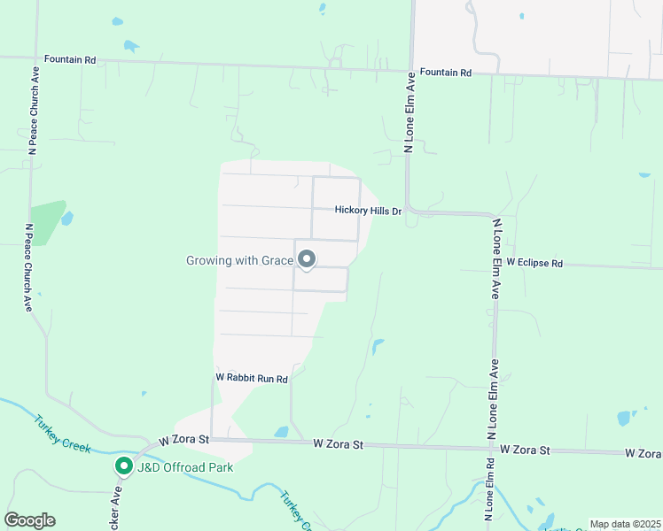 map of restaurants, bars, coffee shops, grocery stores, and more near 1707 West Marigold Drive in Joplin
