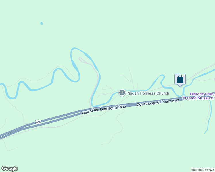 map of restaurants, bars, coffee shops, grocery stores, and more near 160 Riverbend Lane in Tazewell