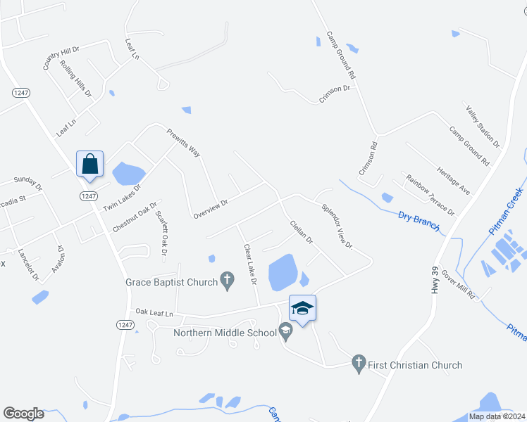 map of restaurants, bars, coffee shops, grocery stores, and more near Cr-1690W in Somerset
