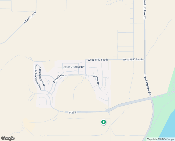 map of restaurants, bars, coffee shops, grocery stores, and more near 3196 South Yansa Trail in Hurricane