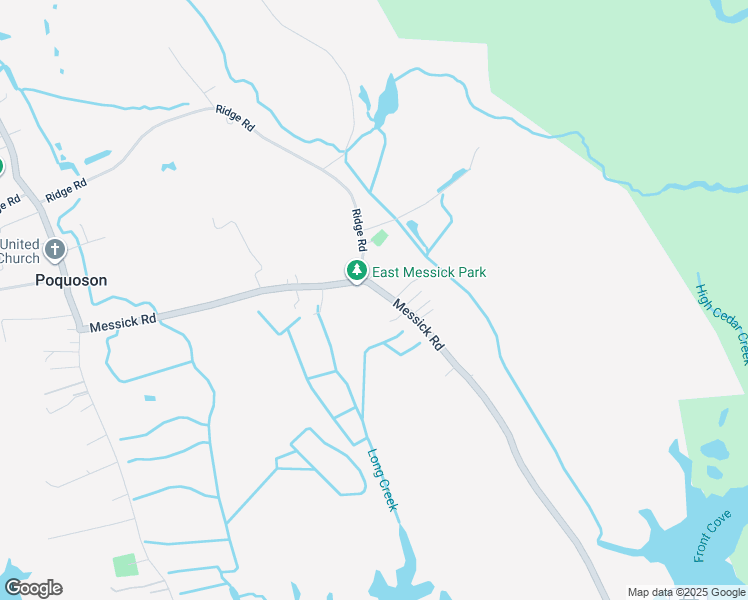 map of restaurants, bars, coffee shops, grocery stores, and more near 156 Messick Road in Poquoson