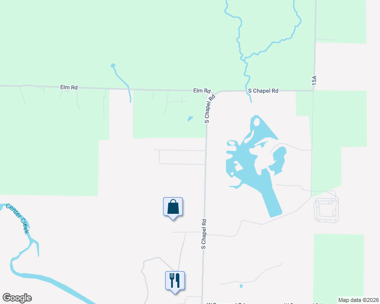 map of restaurants, bars, coffee shops, grocery stores, and more near 3667 South Chapel Road in Carthage
