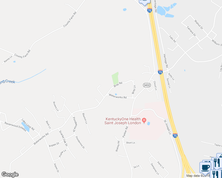 map of restaurants, bars, coffee shops, grocery stores, and more near 306 Bray Road in London