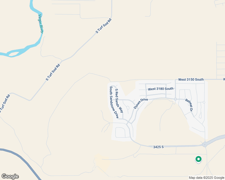 map of restaurants, bars, coffee shops, grocery stores, and more near 3185 South Sandstone Drive in Hurricane