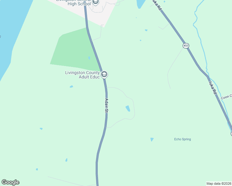 map of restaurants, bars, coffee shops, grocery stores, and more near 745-757 Blue Ridge Road in Smithland